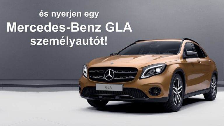 Nyerjen egy Mercedes-Benz GLA személyautót!