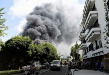 Rongálás miatt eljárást indított a rendőrség az angyalföldi raktártűz miatt