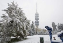 Havazás: Kékestetőn csaknem 40 centiméteres hó van