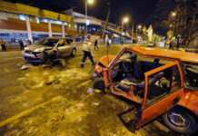 Tömegkarambol Budapesten: hat autó ütközött este a Váci úton