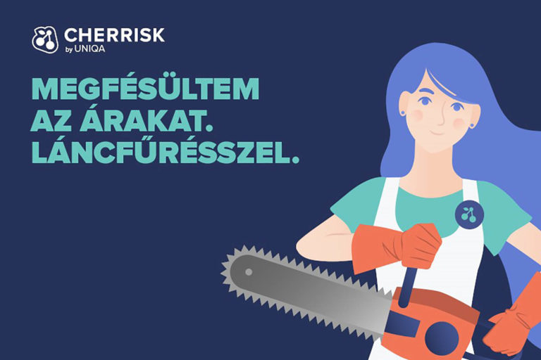 Emma és a láncfűrész: A CHERRISK diszruptív kampányban riogatja a magas biztosítási árakat