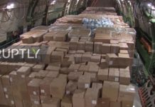 Felszállt az orosz légierő Antonov típusú szállítógépe, ami az USA-ba szállít orvosi felszereléseket