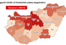 2500 regisztrált vírusfertőzött és 10 újabb halott Magyarországon