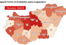 2649 azonosított fertőzött és 11 idős halott kedd reggel Magyarországon