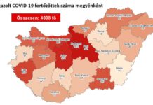 Egy halott és 4008 regisztrált koronavírus-fertőzött Magyarországon vasárnap reggel