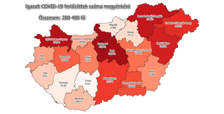 181 halott és 4153 beazonosított vírus-fertőzött vasárnap reggelre