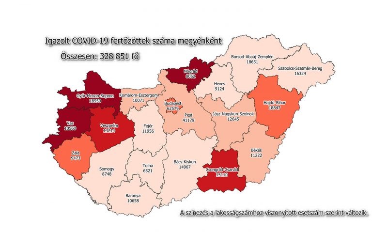 93 halott, 856 azonosított koronavírus-fertőzött hétfő reggel