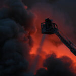 Tűz egy soroksári autóbontóban